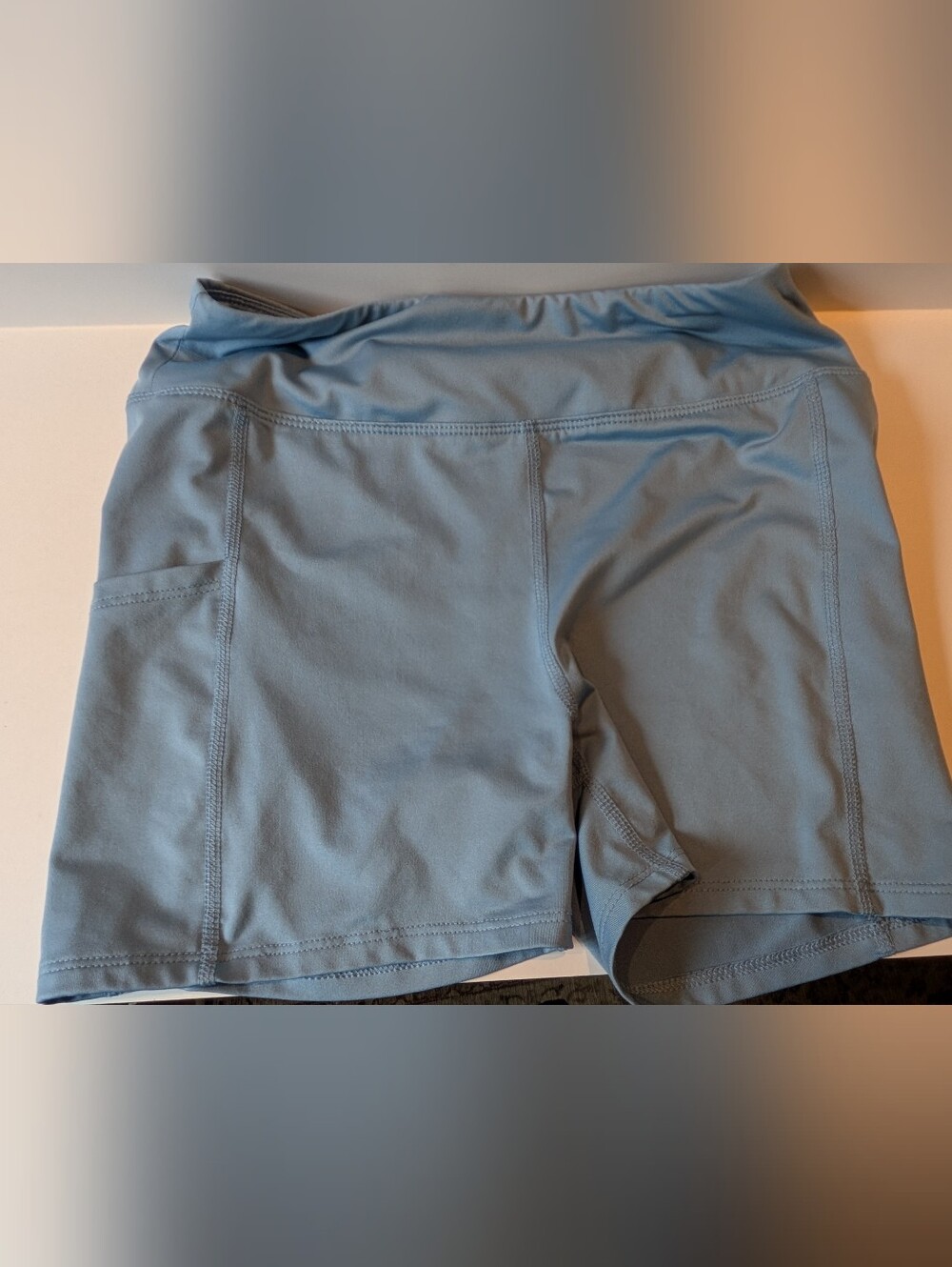 Laura Ashley Golf * Tennis Women's Athletic Shorts in Light Blue Gray